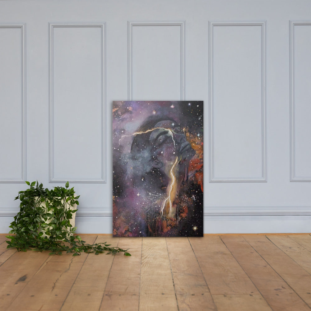 Galaxy Woman canvas print